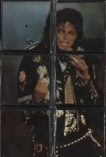 Michael Jackson Souvenir Singles Pack UK shaped picture disc
